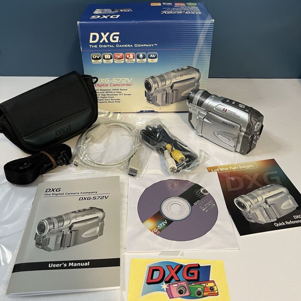 DXG 572V Digital Camcorder/5.0 Megapixel  4x Digital Zoom Open Box